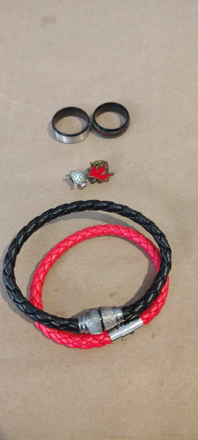 Leather Bracelets, Rings, and Charms Set - photo 2