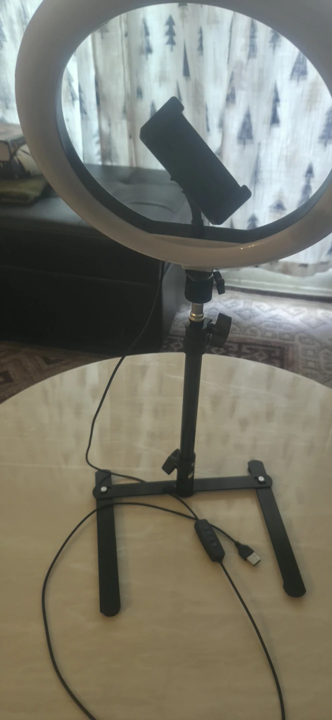 LAQIUIUE Ring Light with Phone Holder - photo 5