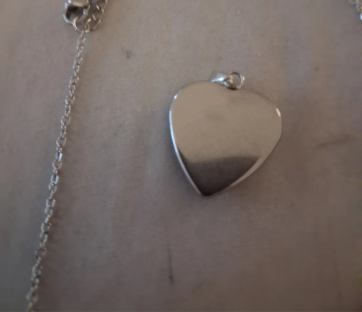 Heart Pendant Necklace with Pink Stone Bracelet - photo 2