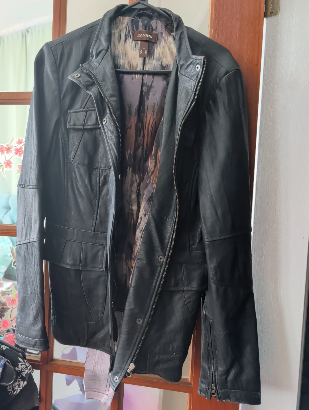 DANIER Black Leather Jacket - photo 3