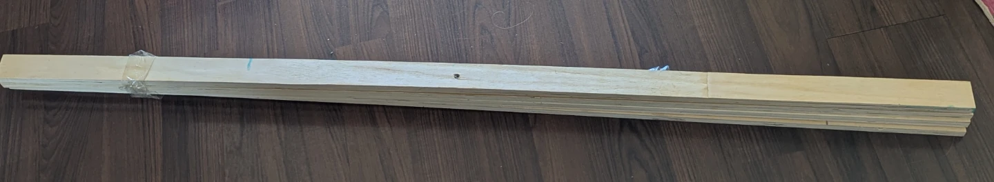 Four wooden boards (construction material)