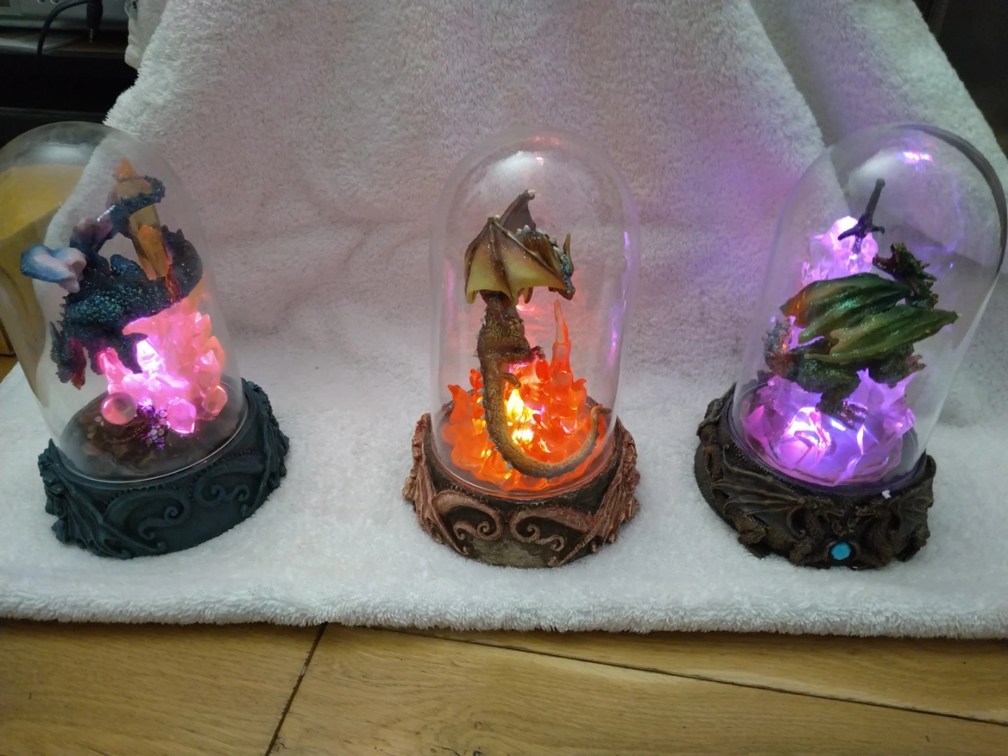Ebros Spell Caster Green Dragon Led Figurine each - photo 2