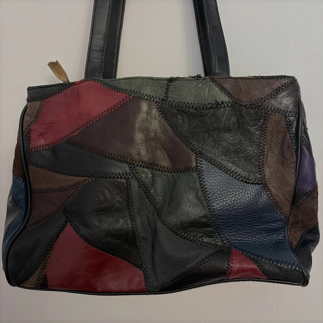 Patchwork Leather Tote Bag - photo 2