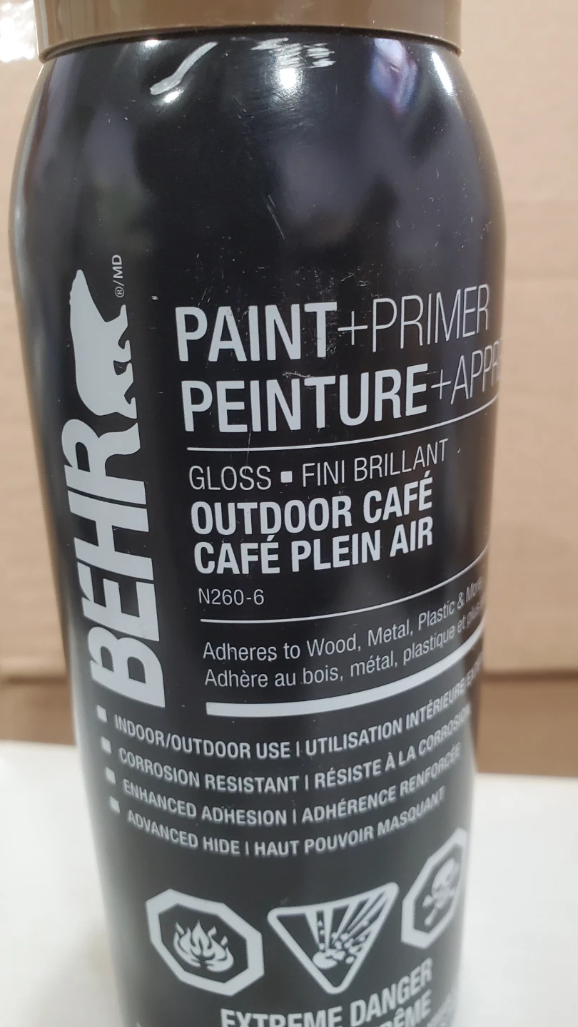 BEHR Premium Spray Paint - Outdoor Cafe - Gloss - photo 3
