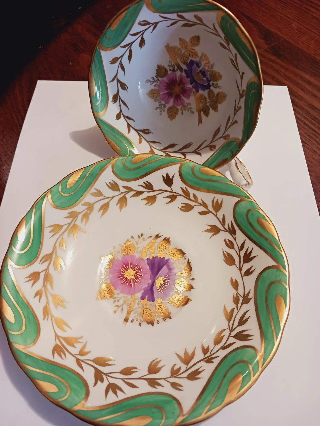 New Chelsea Staffs England Teacup and Saucer Set - photo 2