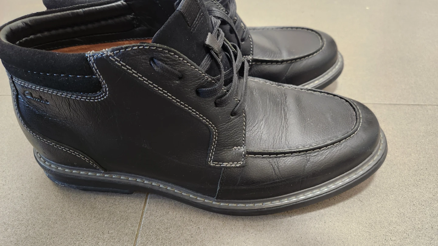 Mens black clarks boots - photo 3