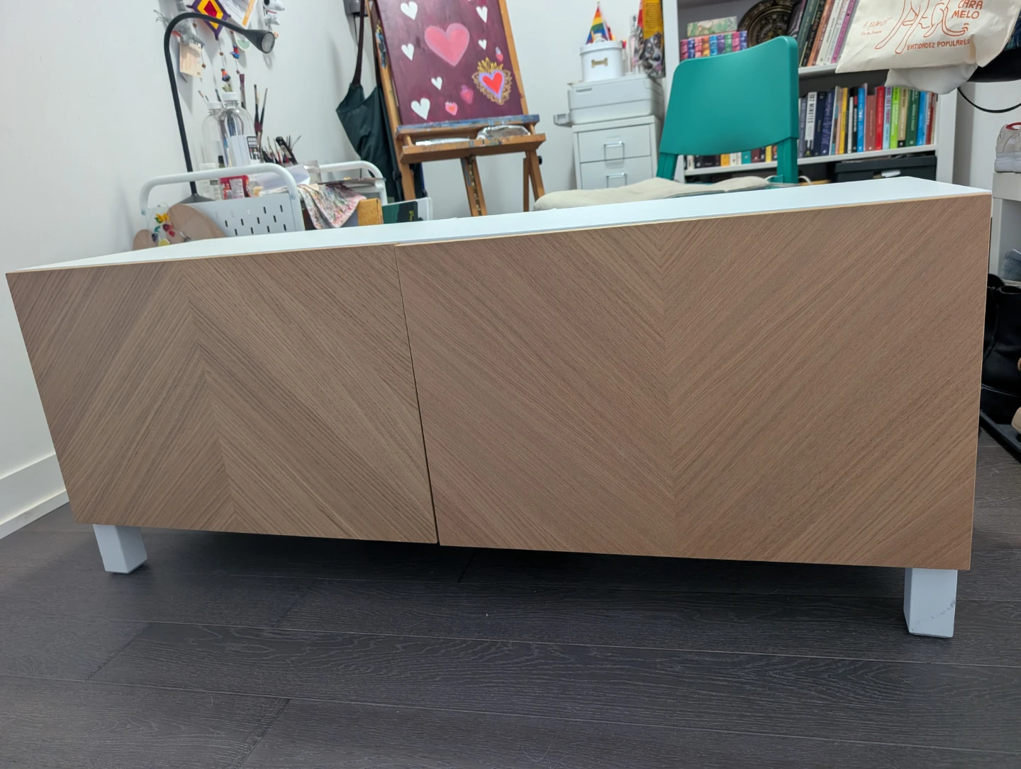 IKEA Besta TV Bench with Hedeviken Doors - photo 2
