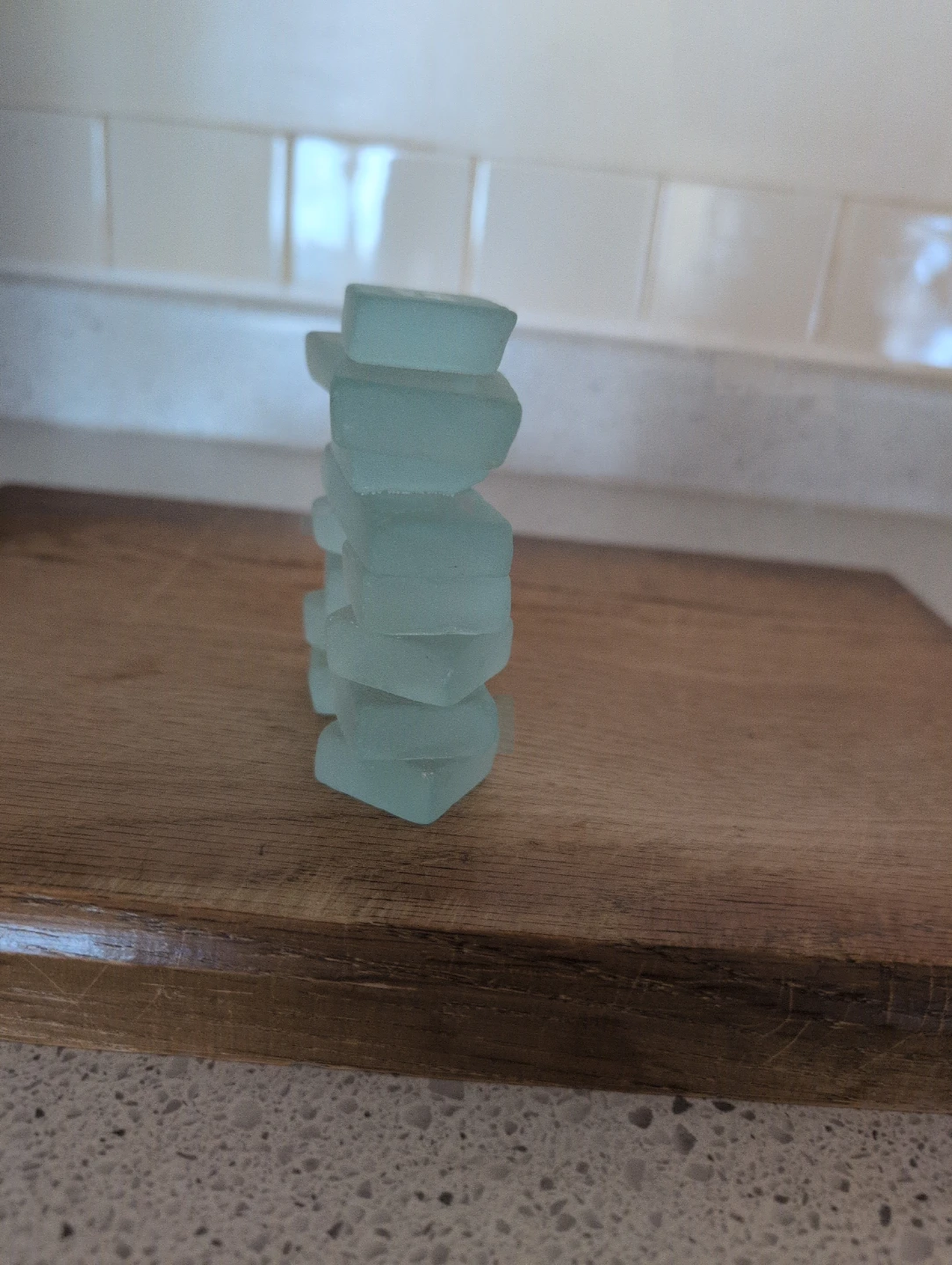 Sea Glass Inukshuk Sculpture - photo 2