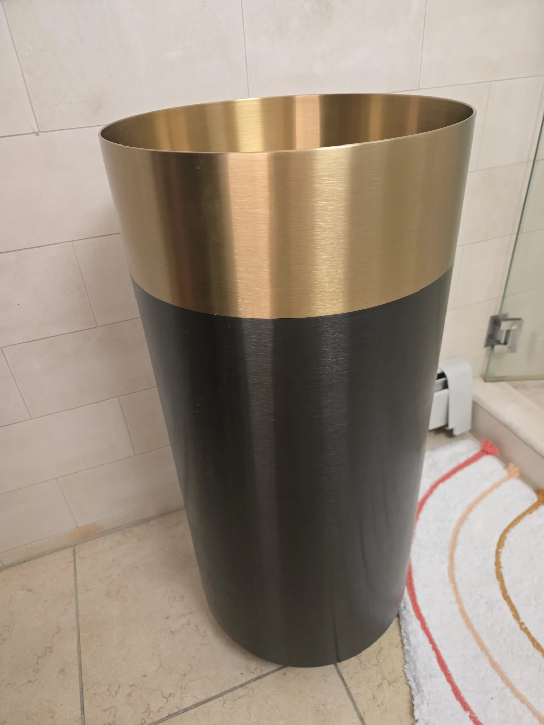 Pedestal Sink - Brass and Black Finish - photo 5
