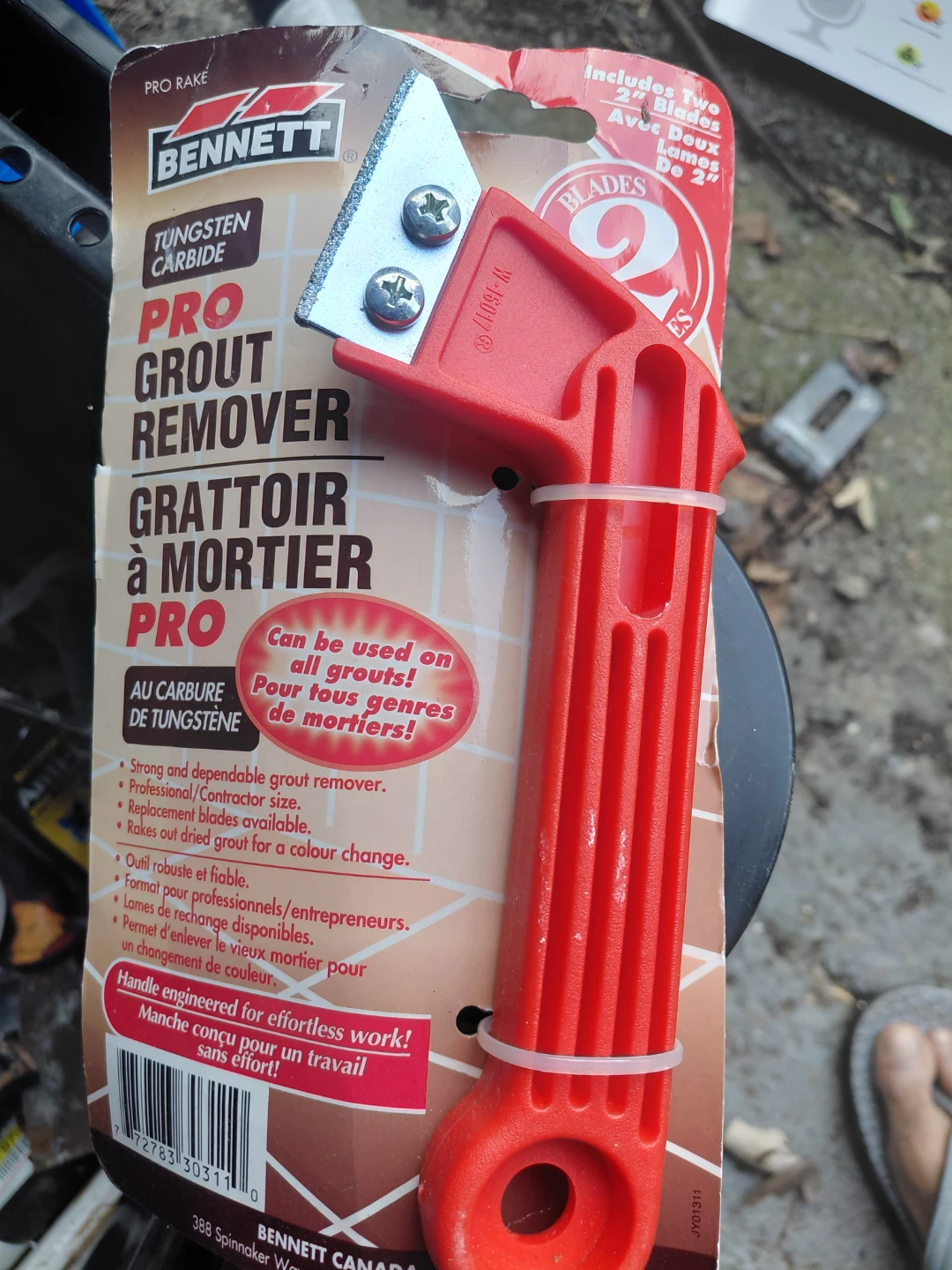 Bennett Pro Grout Remover with Tungsten Carbide Blade