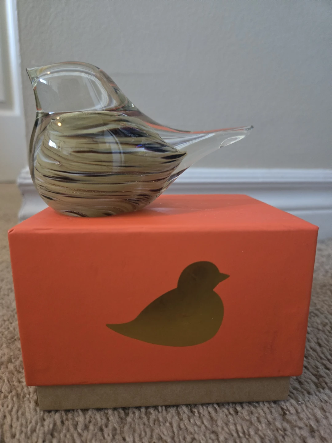 "Wings" Ornamental Glass Bird