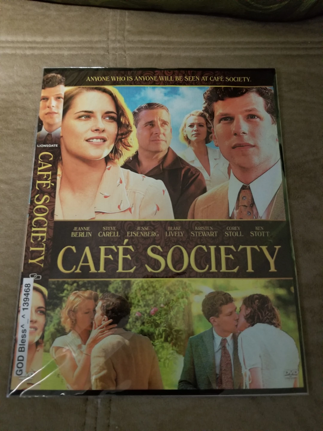 Cafe Society DVD