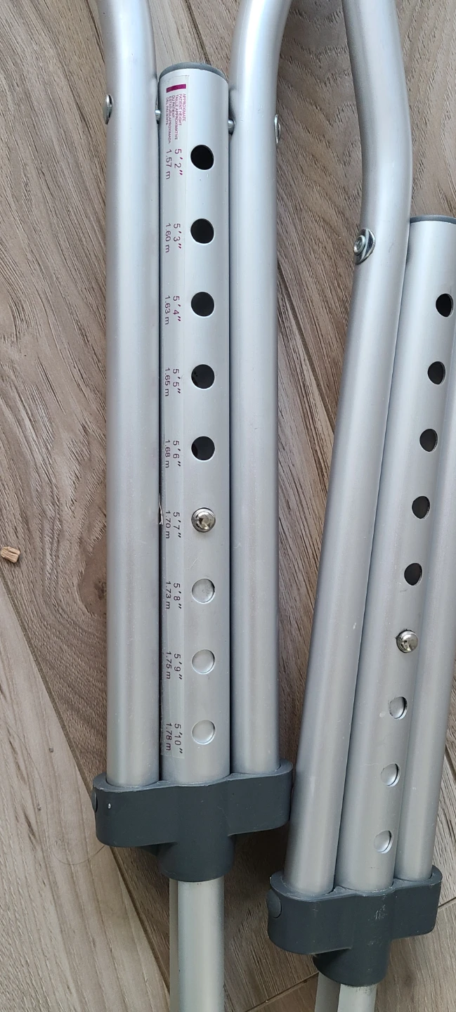 Adjustable Aluminum Crutches - photo 3