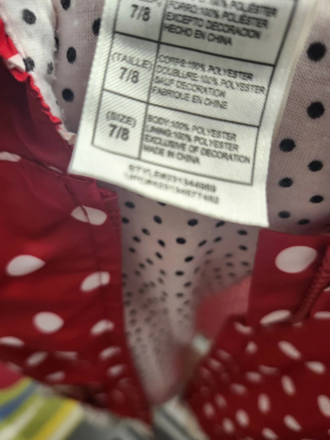Minnie Mouse Red Polka Dot Jacket (rainjacket) - photo 3