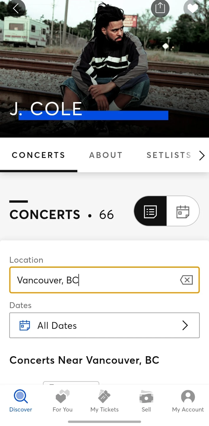 J. Cole The Fall-Off Tour Floor Tickets - photo 2