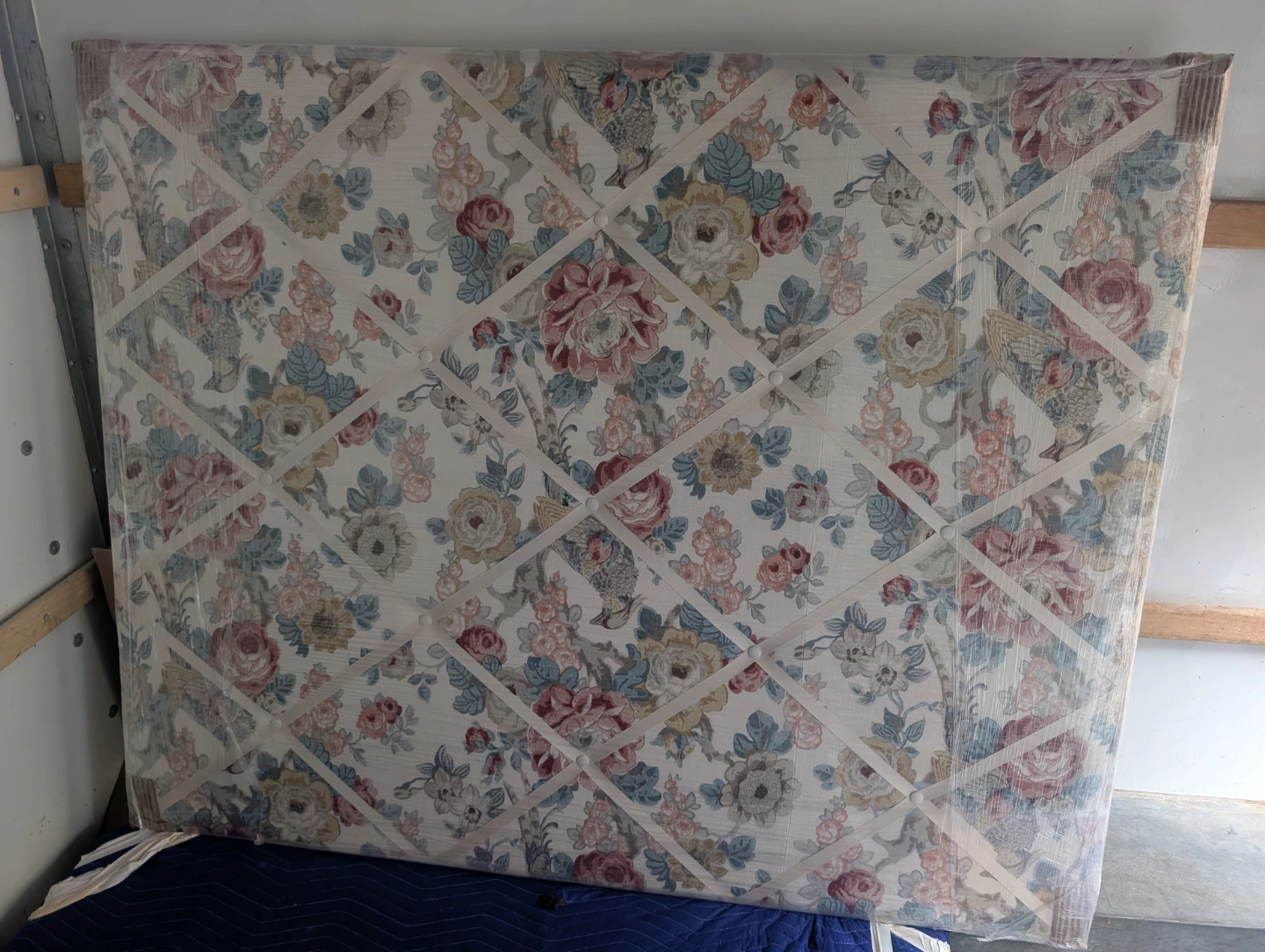 Floral Fabric Memory Board