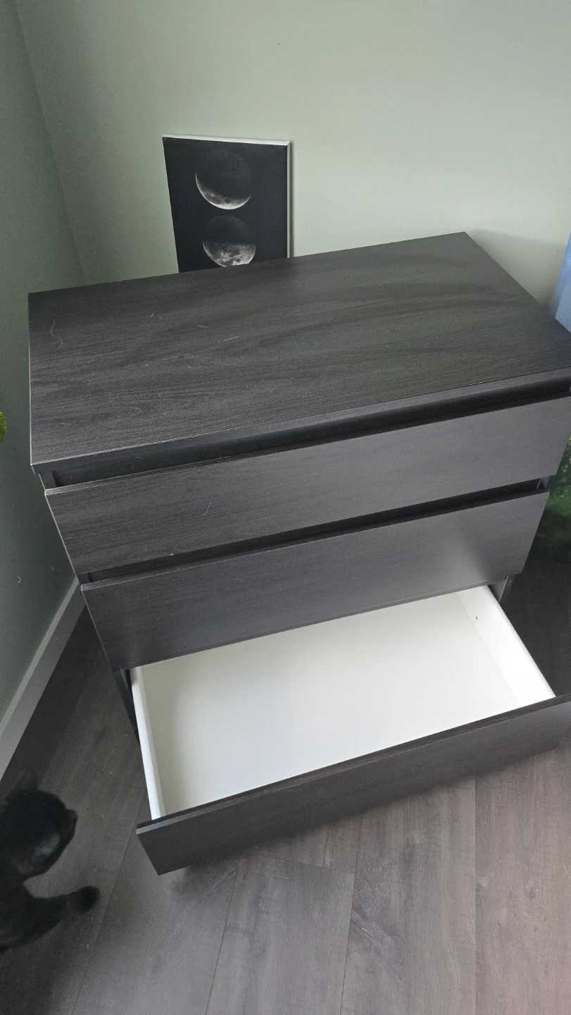 Small Black Ikea Dresser - photo 2