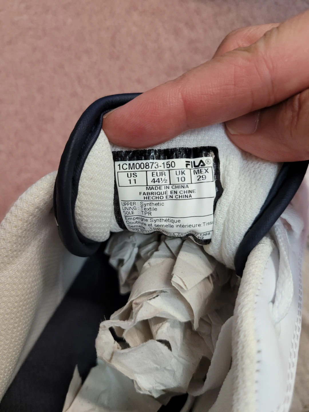 Fila West Naples White Sneakers Men's Size 11 - photo 3