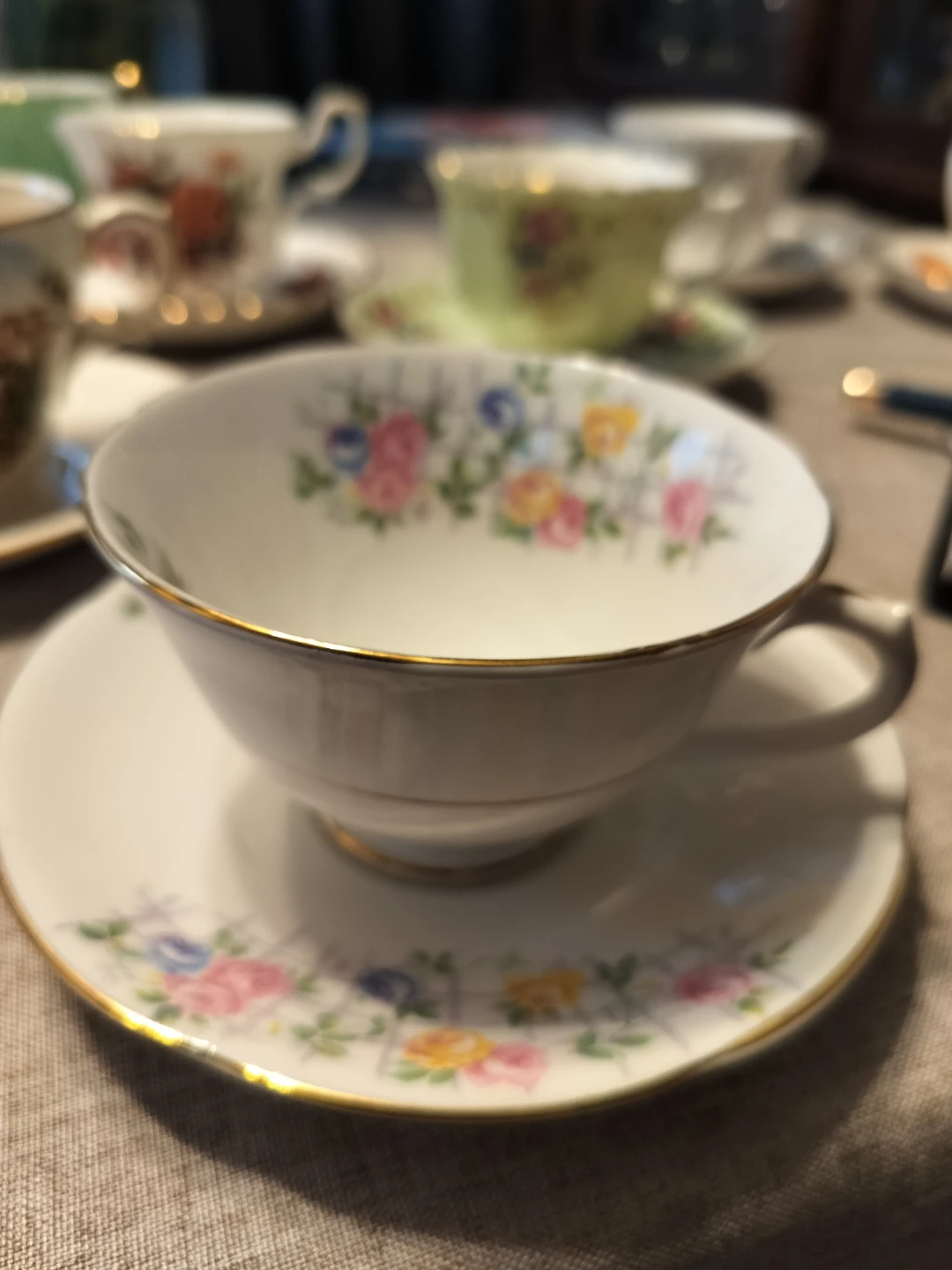 Collingwood Bone China Tea Cup and Saucer Set