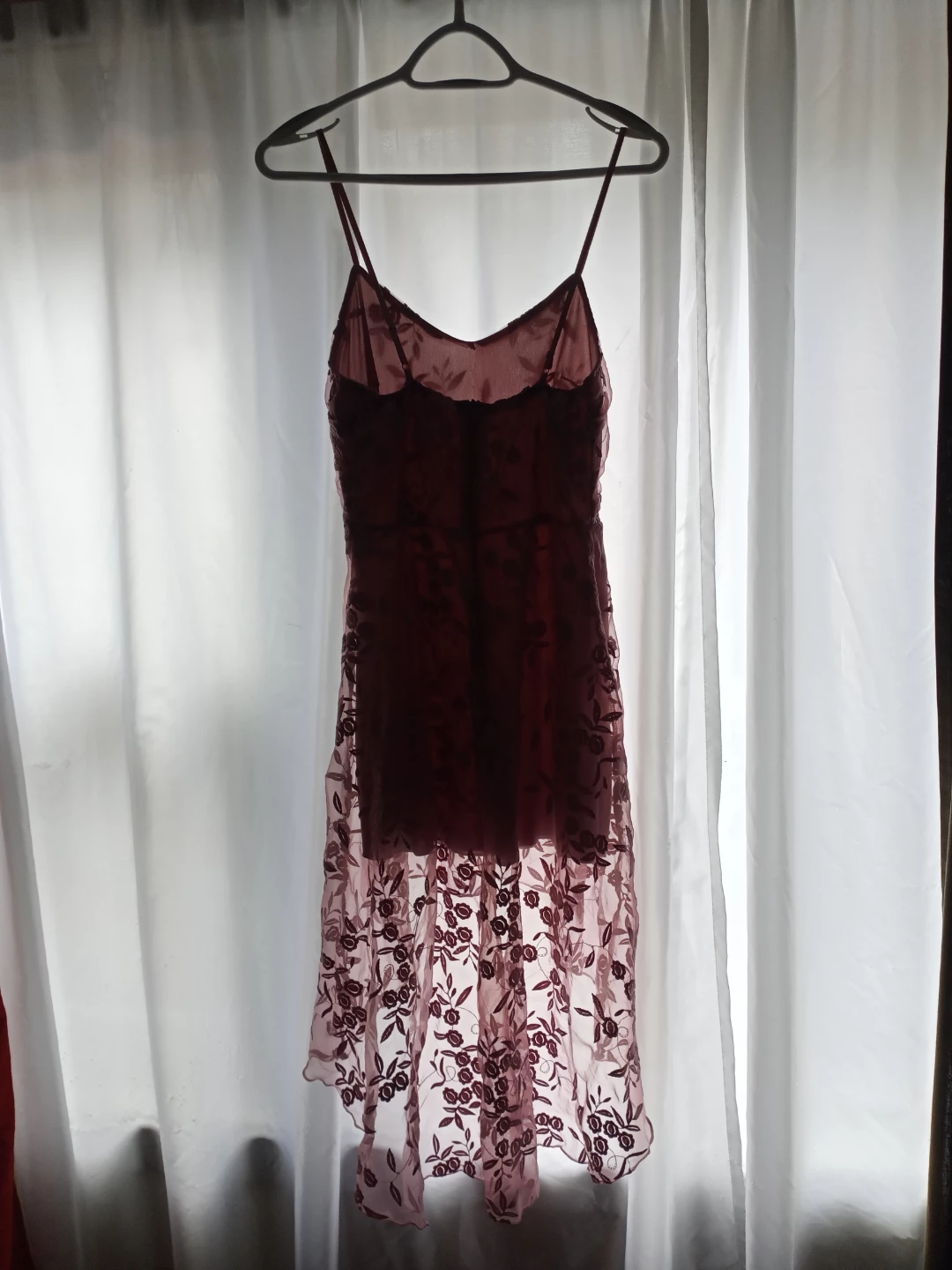 Sheer embroidered cami dress - photo 2