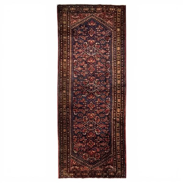 Authentic Vintage Hand Knotted Wool Persian Runner Rug - photo 3