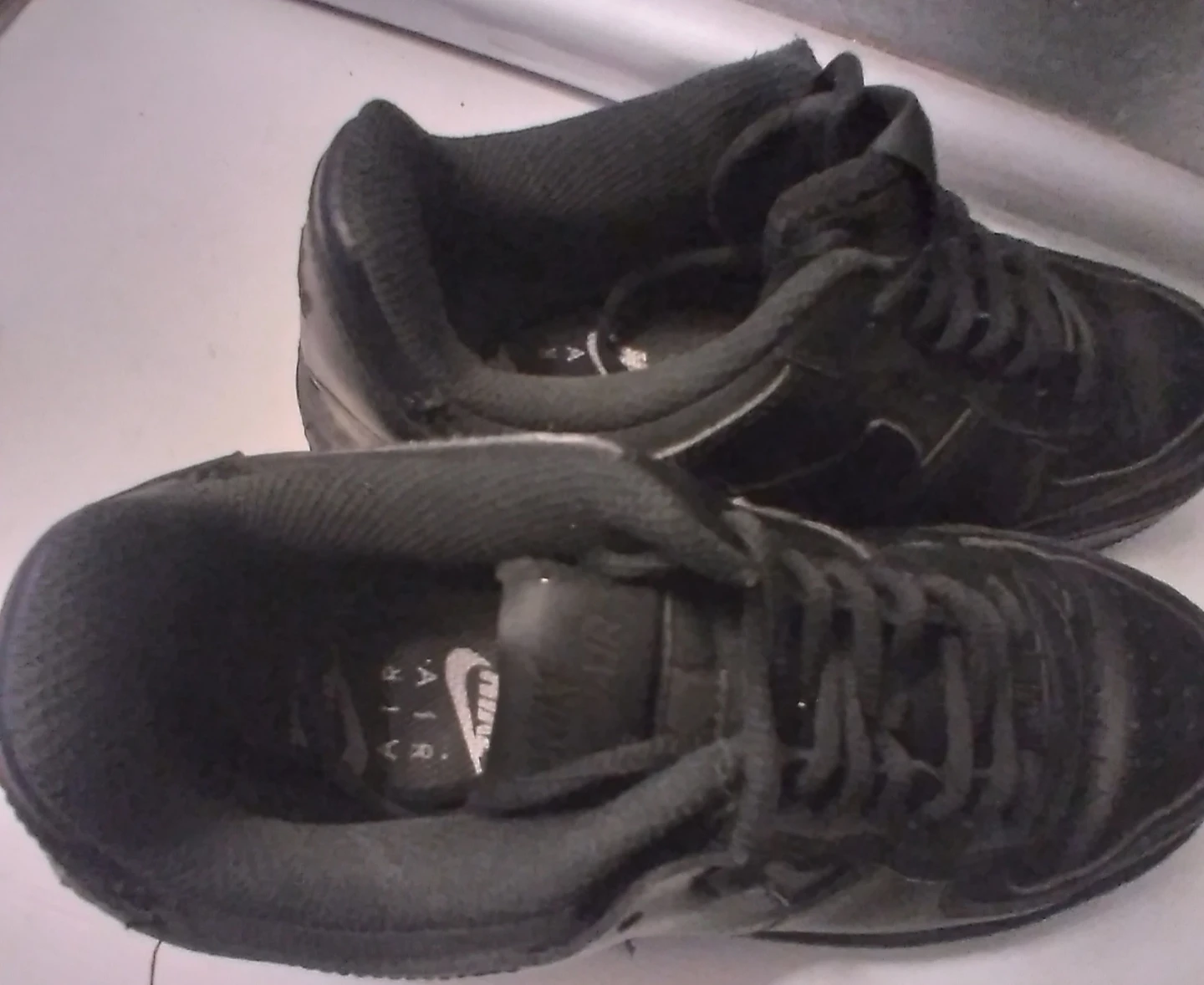Nike Air Force 1 Shadow Black Sneakers - photo 4