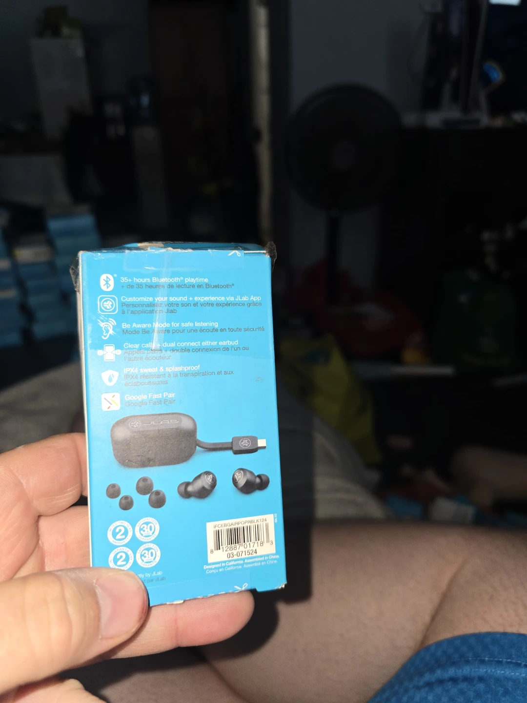 JLab Go Air Pop+, True Wireless Earbuds, Black - photo 2
