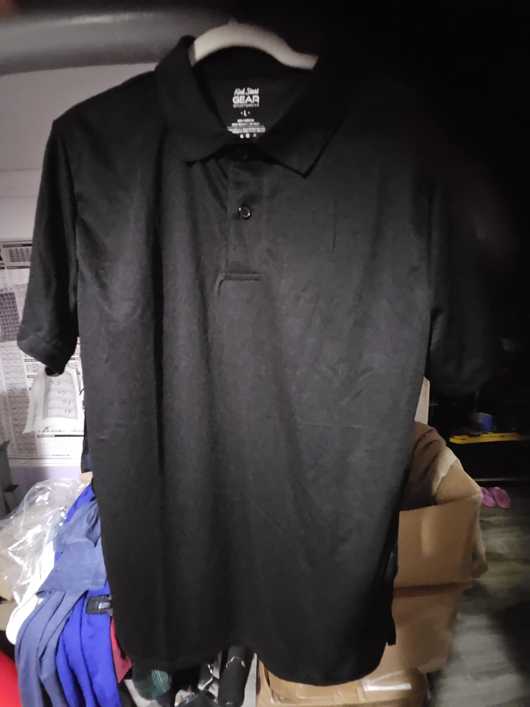 Kick Start Gear Men's Black Polo Shirt - Size L