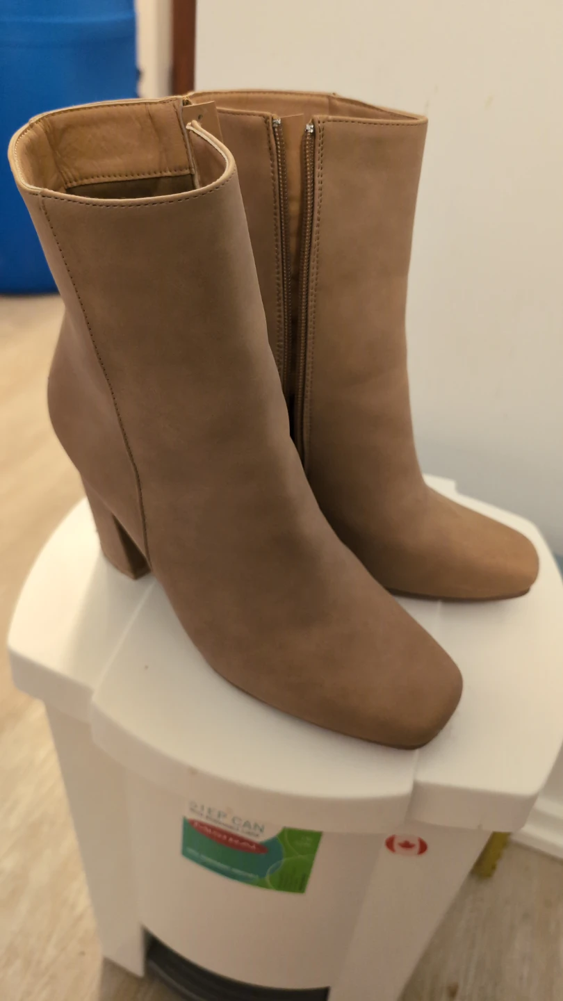 Tan Ankle Boots - Size 9