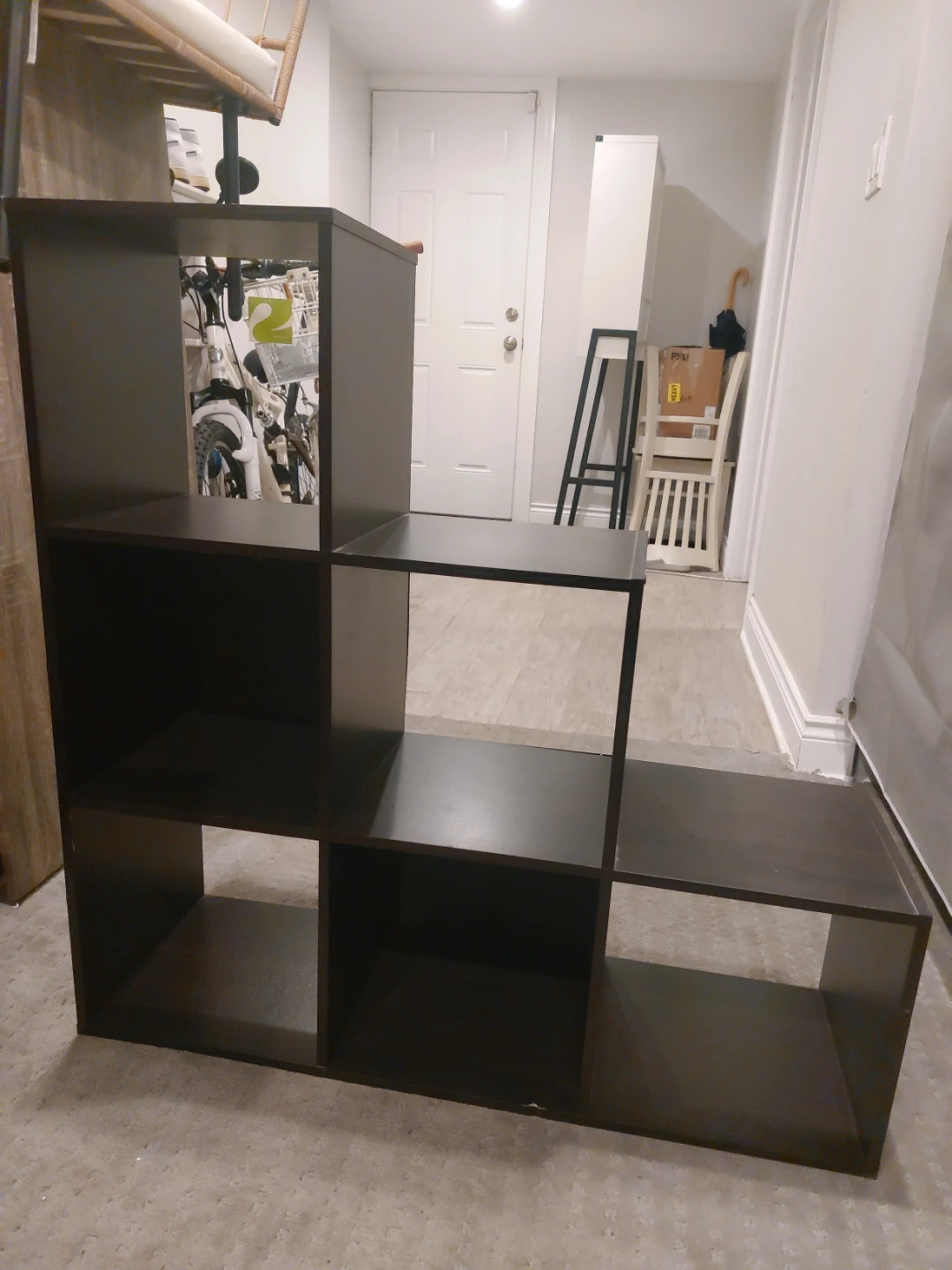 Dark Brown Storage Shelf Unit