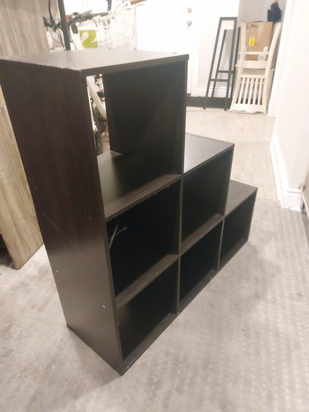 Dark Brown Storage Shelf Unit - photo 3