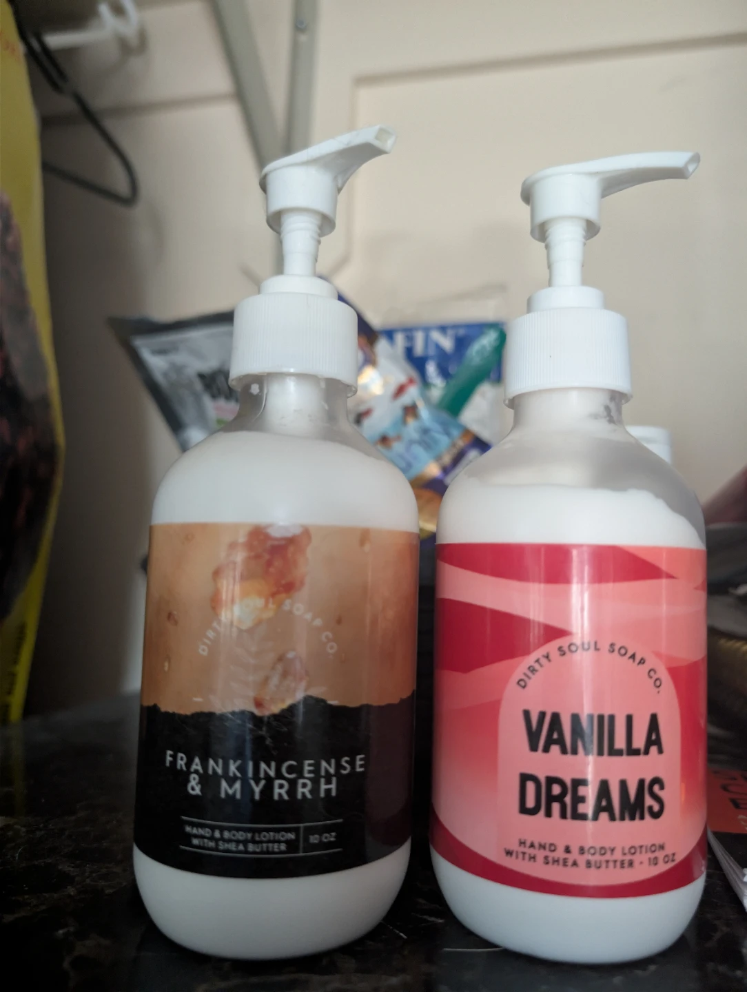Dirty soul soap co creams vanilla dreams Frankincense and myrhh