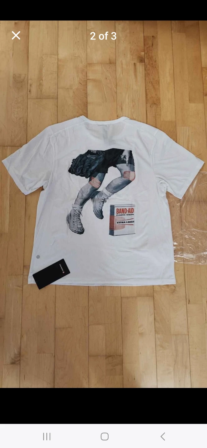 Lululemon&Band-Aid Mile Maker Mesh Short-Sleeve Tee,T-shirt - photo 2