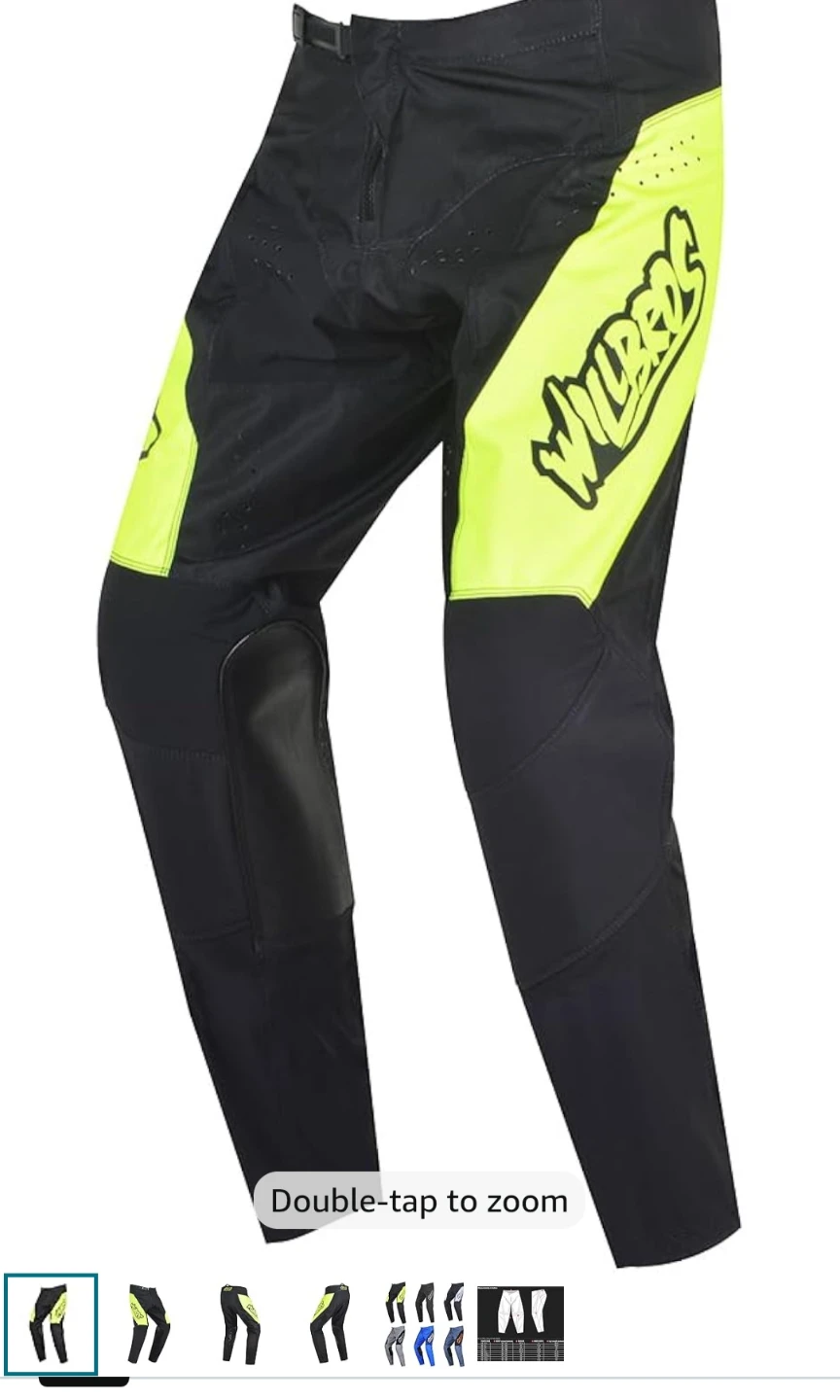 Wildbros Motocross Pants Black Yellow - photo 2