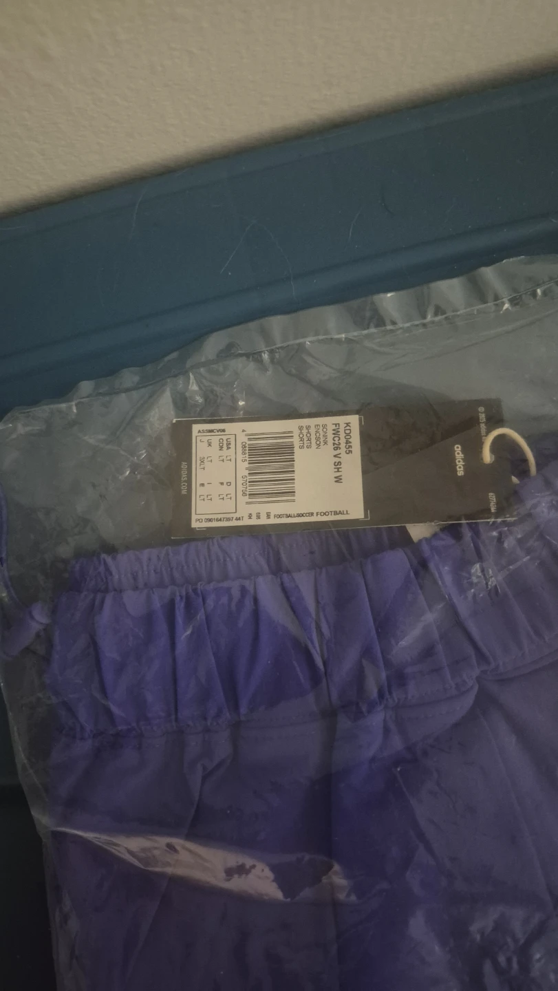 Adidas Large Tall Purple Football Shorts - photo 2