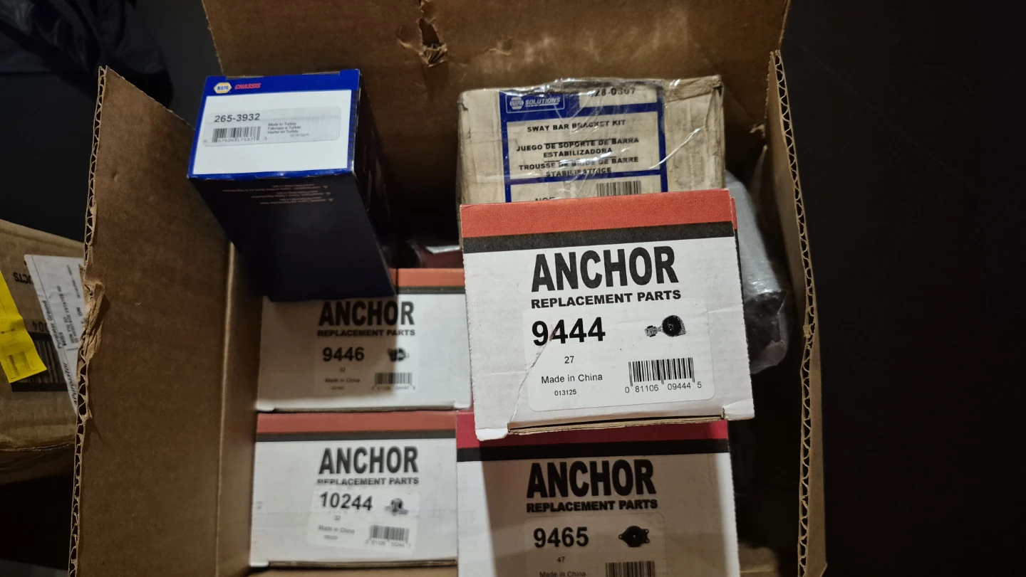 Anchor engine/ trans mount,  links,sway bar bracket, thermostats