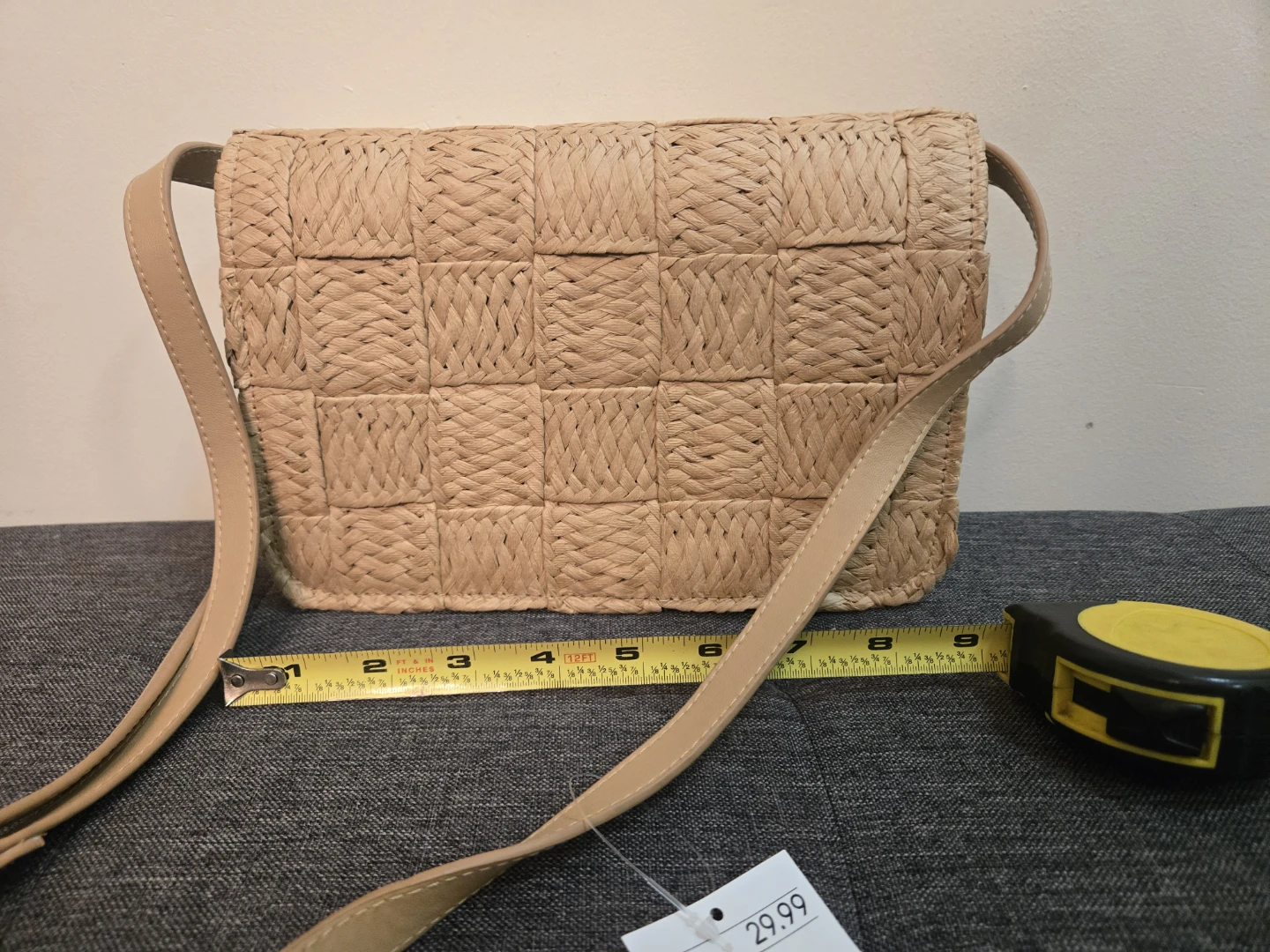 Woven Straw Crossbody Bag
