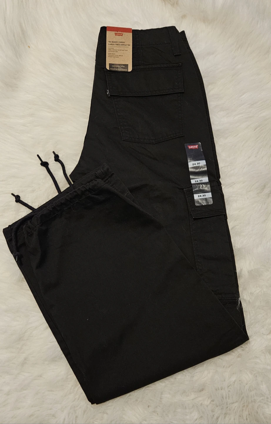 Levi's '94 Baggy Cargo Pants Black 24x30