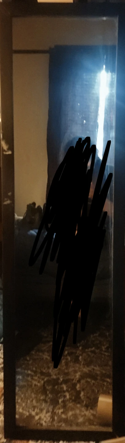 Full Length Mirror – Black Frame - photo 2