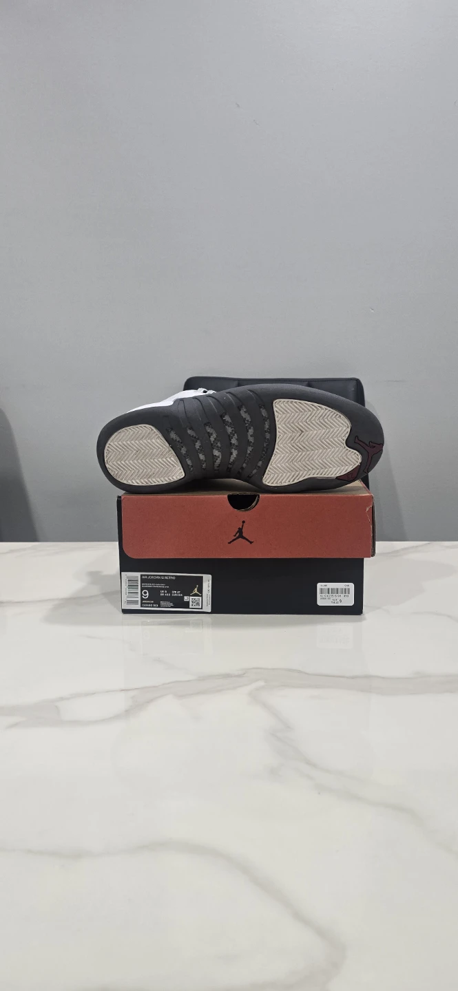 Air Jordan 12 White Dark Gray size 9 - photo 5