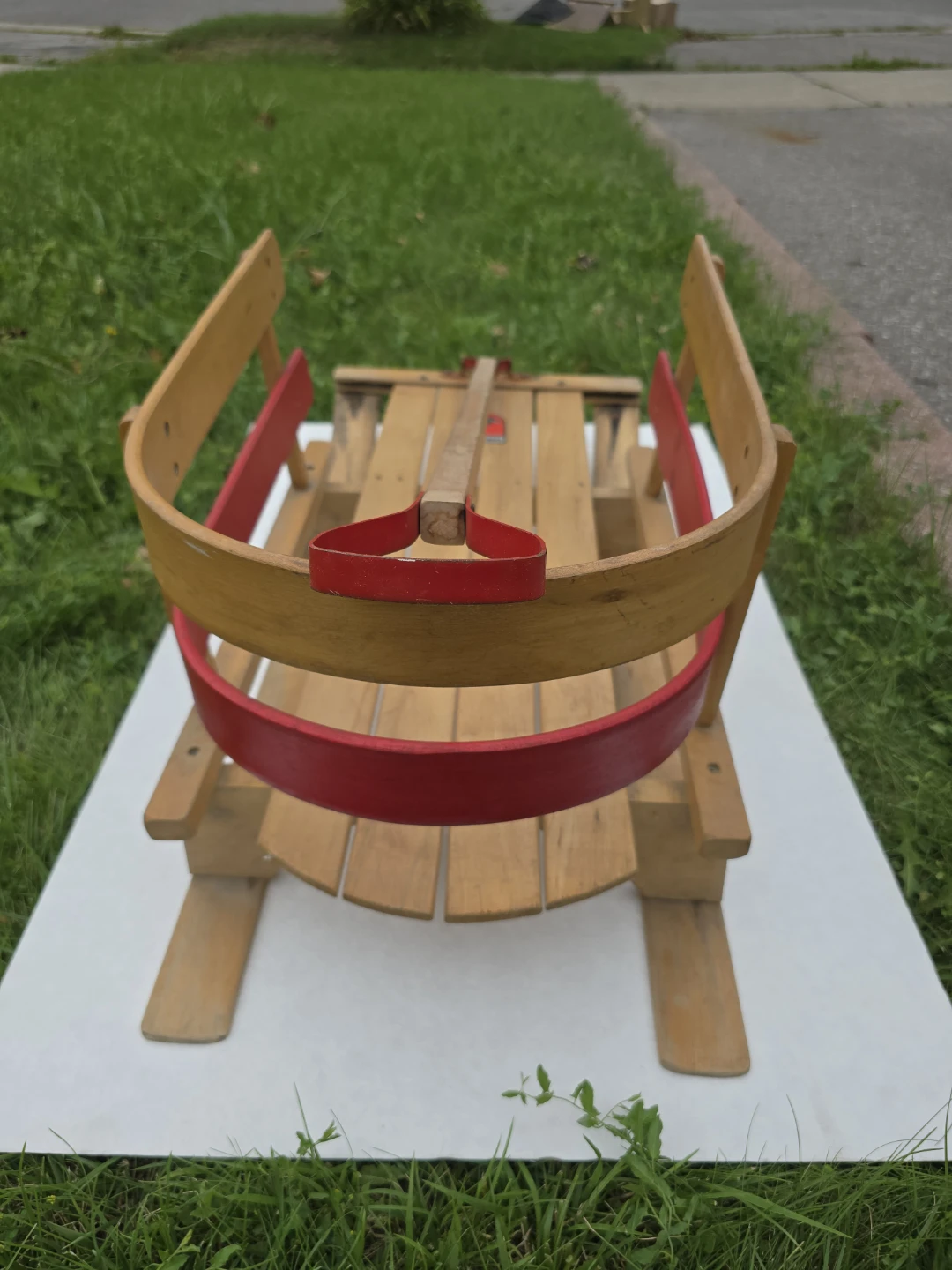 Mastercraft Wooden Toboggan Sled