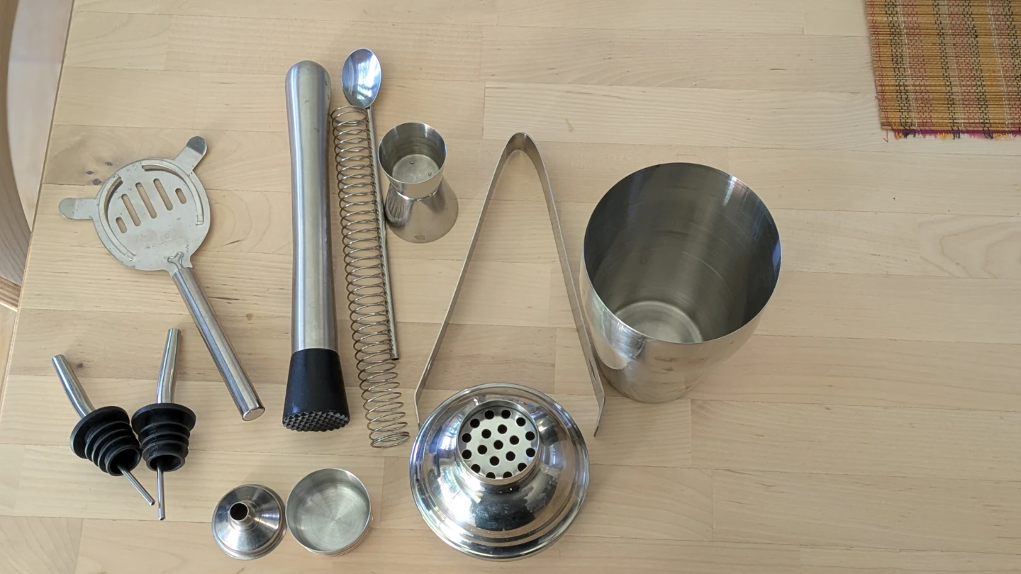 11-Piece Stainless Steel Barware Set