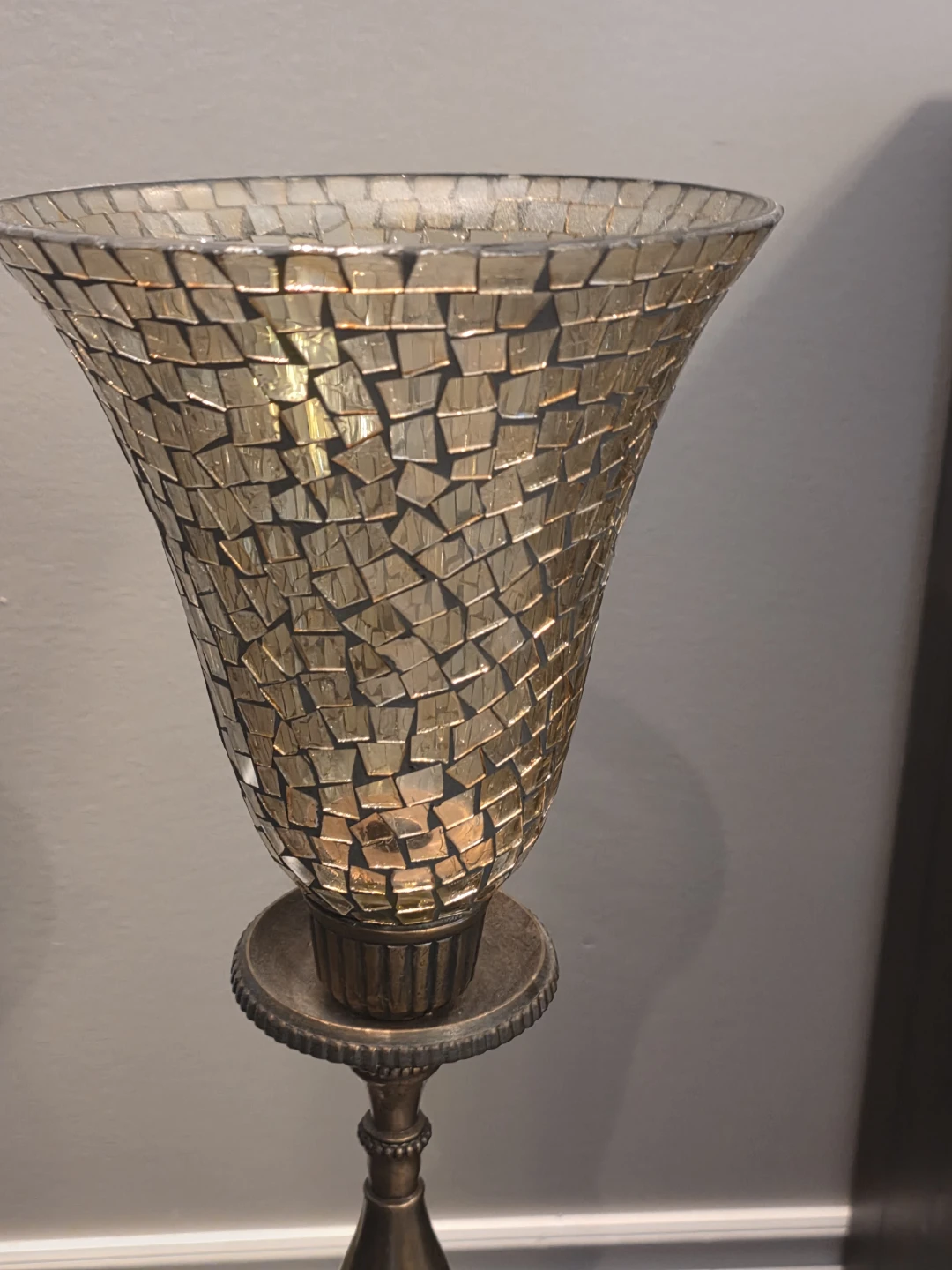 Set of 2 Mosaic Candle Holders