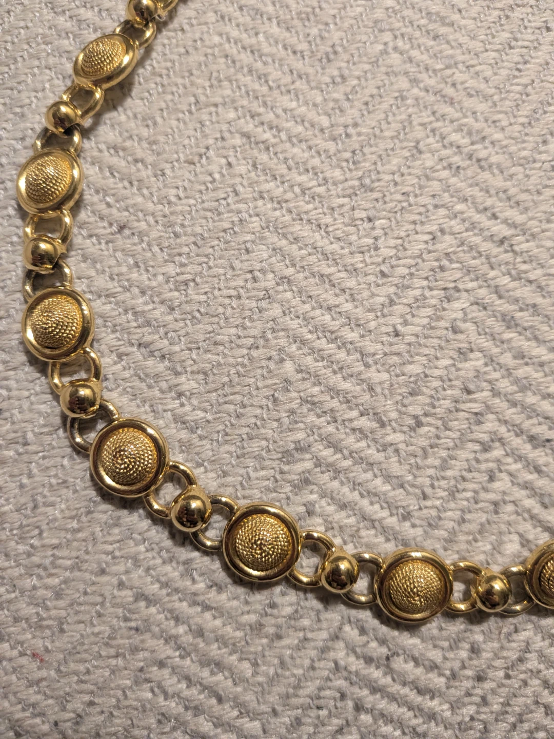 Gold Tone Medallion Necklace - photo 2