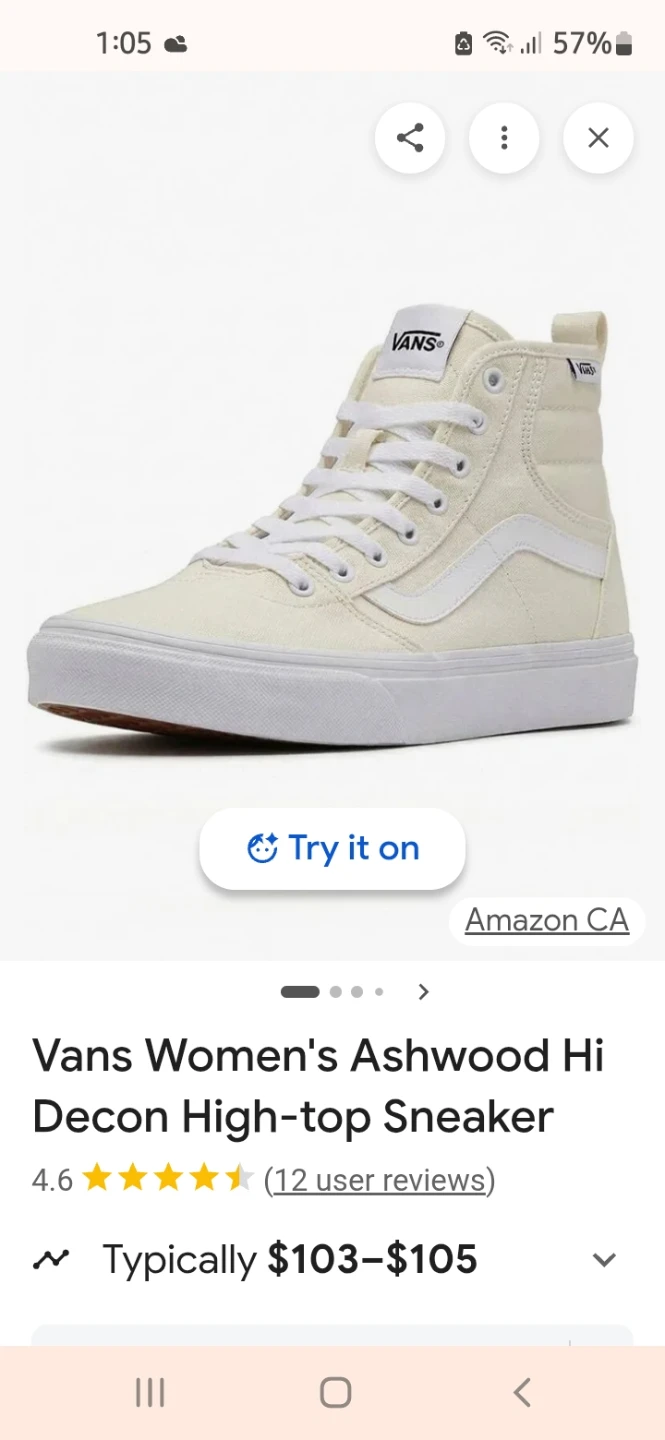 NEW Vans Women's Ashwood Hi Decon High-top Sneakers 37.5 - photo 3