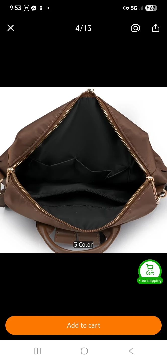 Women's Leopard Print Backpack - Black - photo 5