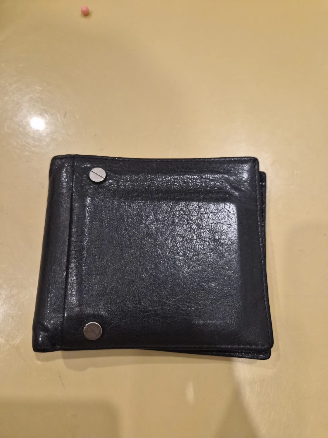 Balenciaga Grey Used Leather Bi-Fold Wallet