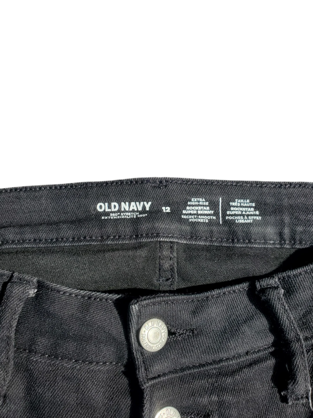 Old Navy Extra High-Rise Rockstar Super Skinny Jeans – Size 12 - photo 2