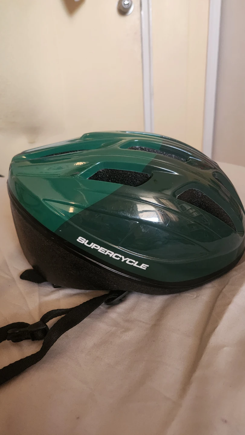 Supercycle Adult Bike Helmet-Green