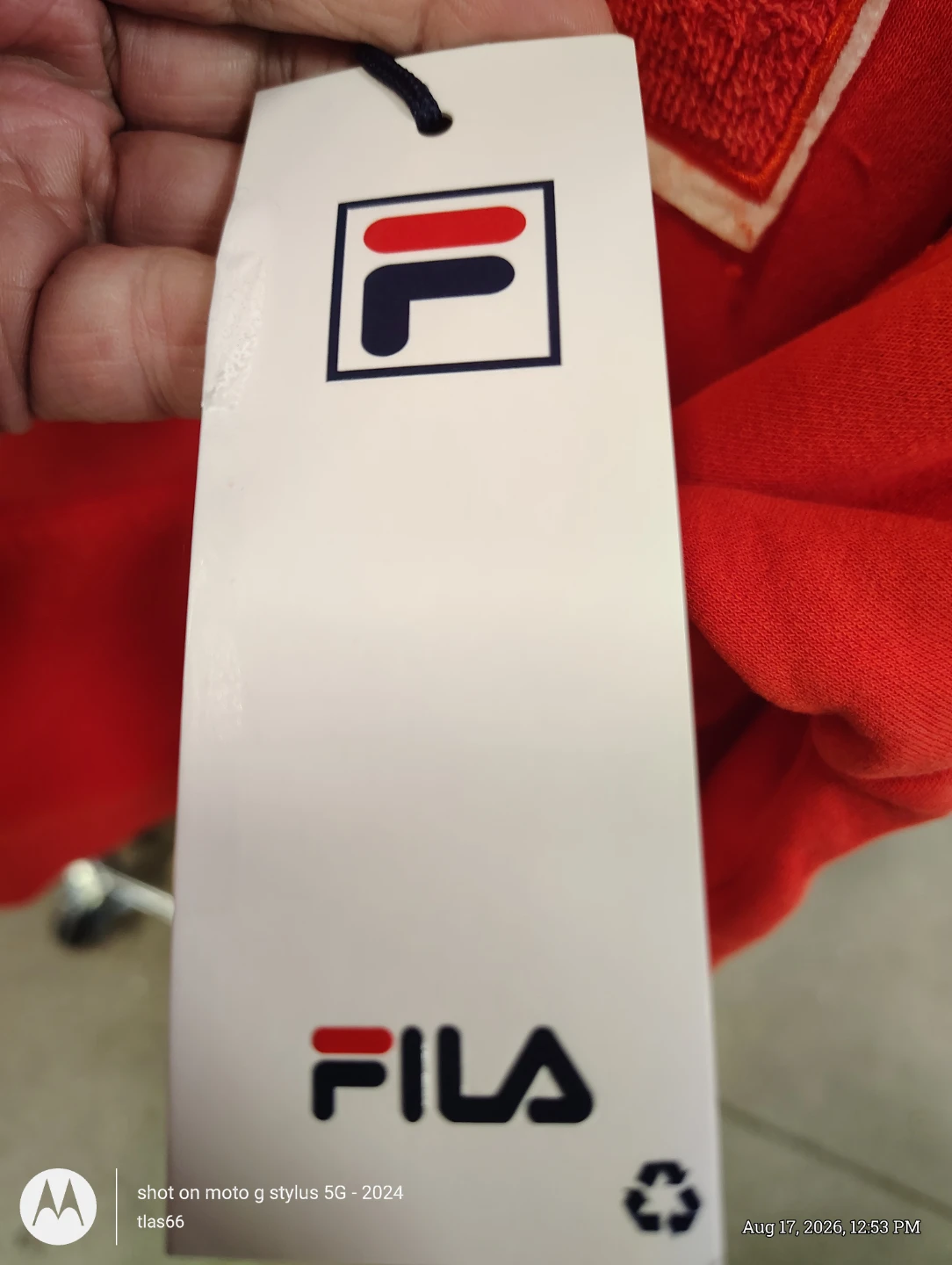 Fila Red Hoodie Sweatshirt XL - photo 5